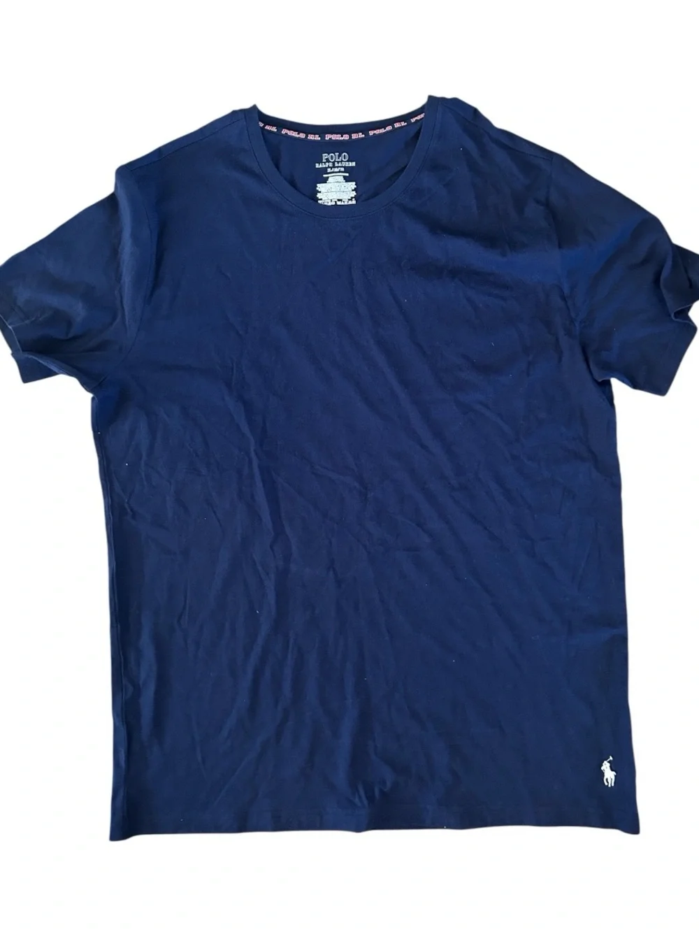 Polo Ralph Lauren 100%  Cotton Short Sleeve Crew T-Shirt, Navy, size XL, NWOT